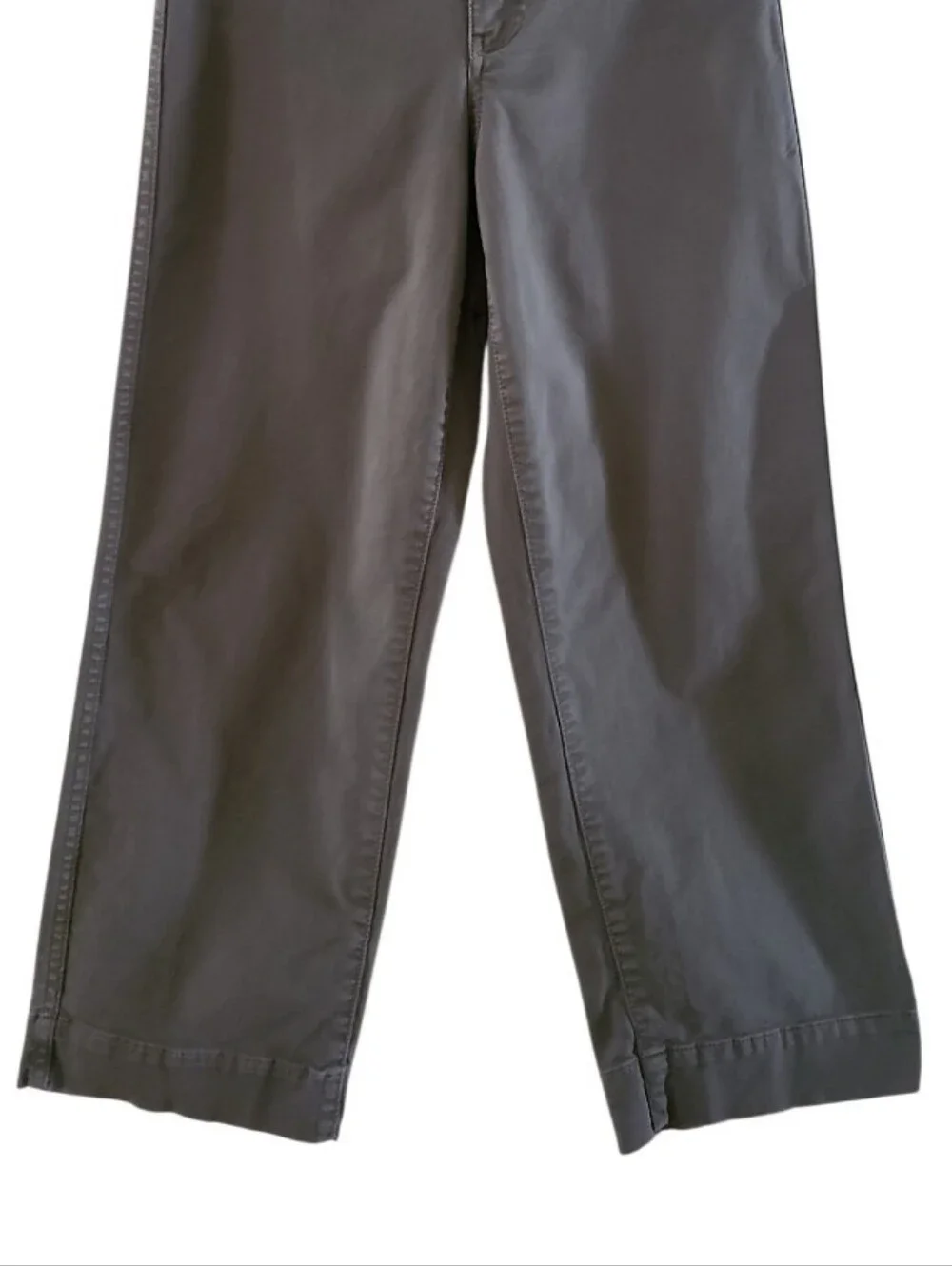 Marine Layer Briget Cropped Straight Pant Utility Jeans Olive Green